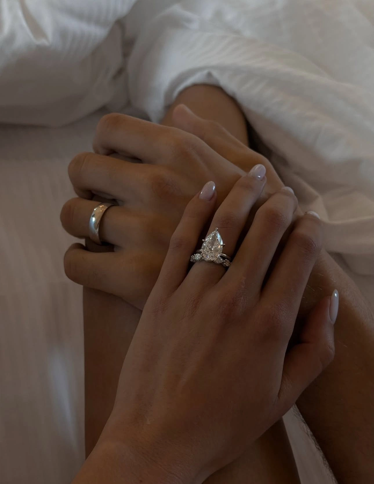 Sillage — Bespoke Pair · Pear & Emerald Cut Natural Diamonds